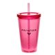 17 oz Cup w / Straw Double Wall Tumbler