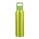 aerial view a green 20 oz aluminum sports bottle, image 1 of 2