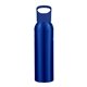 aerial view a blue 20 oz aluminum sports bottle, image 1 of 3