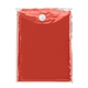aerial view a red disposable poncho, image 1 of 5