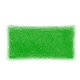 aerial view a green gel beads hot / cold pack, image 1 of 2