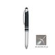 aerial view a black ballpoint stylus pen with light, image 1 of 4