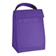 aerial view a purple 210d polyester budget lunch bag, image 1 of 2