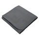 aerial view a charcoal fleece stadium blanket, image 1 of 4
