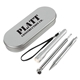 aerial view a silver 3- in -1 emergency tool set, image 1 of 4