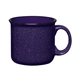 aerial view a cobalt blue ceramic campfire mug, image 1 of 2