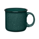 aerial view a green ceramic campfire mug, image 1 of 2
