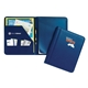 aerial view a navy conference leatherette padholder, image 1 of 2