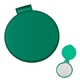 aerial view a translucent green custom compact mirror, image 1 of 3