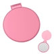 aerial view a translucent pink custom compact mirror, image 1 of 3