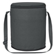 aerial view a black non - woven round lunch bag, image 1 of 2