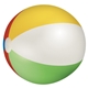 aerial view a yellow/white/blue/red/green 24 custom beach balls, image 1 of 2
