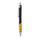 a black body & chrome clip & yellow grip apex mix or match ballpoint pen