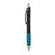 a black body & charcoal clip & light blue grip apex mix or match ballpoint pen