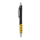 a black body & charcoal clip & yellow grip apex mix or match ballpoint pen