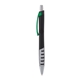 a black body & green clip & silver grip apex mix or match ballpoint pen