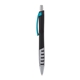 a black body & light blue clip & silver grip apex mix or match ballpoint pen