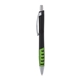 a black body & silver clip & lime grip apex mix or match ballpoint pen