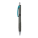 a charcoal body & light blue clip & charcoal grip apex mix or match ballpoint pen