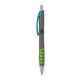 a charcoal body & light blue clip & lime grip apex mix or match ballpoint pen