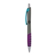 a charcoal body & light blue clip & purple grip apex mix or match ballpoint pen