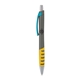 a charcoal body & light blue clip & yellow grip apex mix or match ballpoint pen