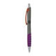 a charcoal body & orange clip & purple grip apex mix or match ballpoint pen