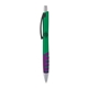 a green body & black clip & purple grip apex mix or match ballpoint pen