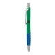 a green body & chrome clip & blue grip apex mix or match ballpoint pen