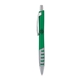 a green body & chrome clip & silver grip apex mix or match ballpoint pen