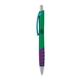 a green body & light blue clip & purple grip apex mix or match ballpoint pen