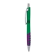 a green body & silver clip & purple grip apex mix or match ballpoint pen