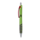 aerial view a lime body & red clip & charcoal grip apex mix or match ballpoint pen, image 1 of 2