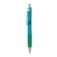 a light blue body & chrome clip & green grip apex mix or match ballpoint pen