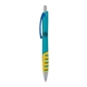 a light blue body & blue clip & yellow grip apex mix or match ballpoint pen
