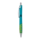 a light blue body & silver clip & lime grip apex mix or match ballpoint pen