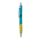 a light blue body & silver clip & yellow grip apex mix or match ballpoint pen