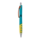 a light blue body & orange clip & yellow grip apex mix or match ballpoint pen