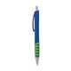 aerial view a blue body & purple clip & lime grip apex mix or match ballpoint pen, image 1 of 2