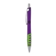 a purple body & chrome clip & lime grip apex mix or match ballpoint pen