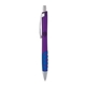 a purple body & chrome clip & blue grip apex mix or match ballpoint pen