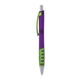 a purple body & lime clip & lime grip apex mix or match ballpoint pen
