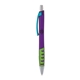 a purple body & light blue clip & lime grip apex mix or match ballpoint pen