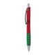 a red body & charcoal clip & green grip apex mix or match ballpoint pen