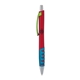 a red body & lime clip & light blue grip apex mix or match ballpoint pen