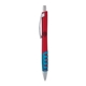 a red body & silver clip & light blue grip apex mix or match ballpoint pen