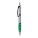 a silver body & black clip & green grip apex mix or match ballpoint pen