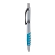 a silver body & black clip & light blue grip apex mix or match ballpoint pen