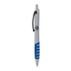a silver body & black clip & blue grip apex mix or match ballpoint pen