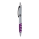 a silver body & black clip & purple grip apex mix or match ballpoint pen